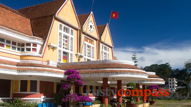 French colonial style train station, Dalat