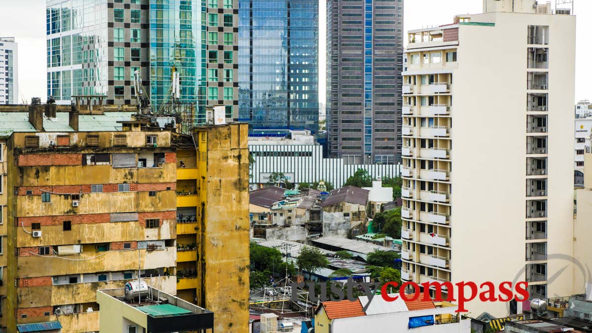 Saigon's textured skyline from The Myst, Dong Khoi