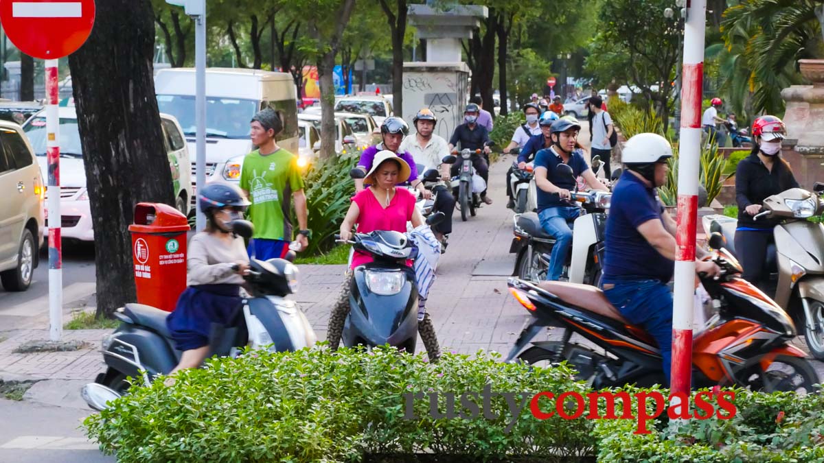 This is the space for walking in Saigon