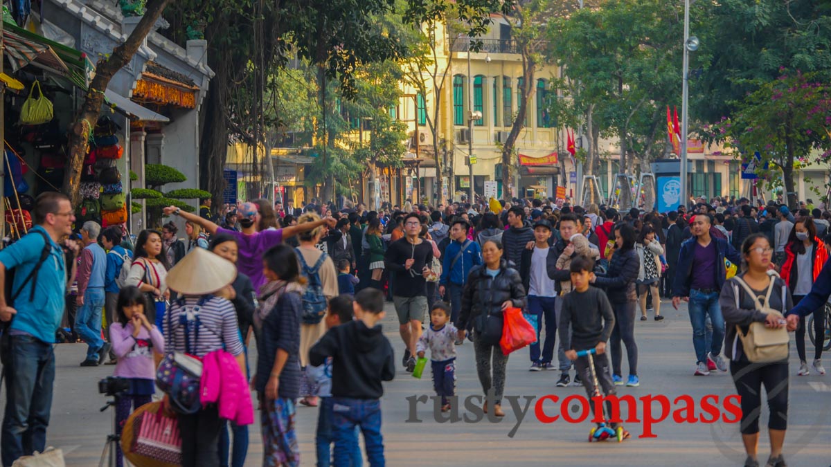 Walking in Hanoi